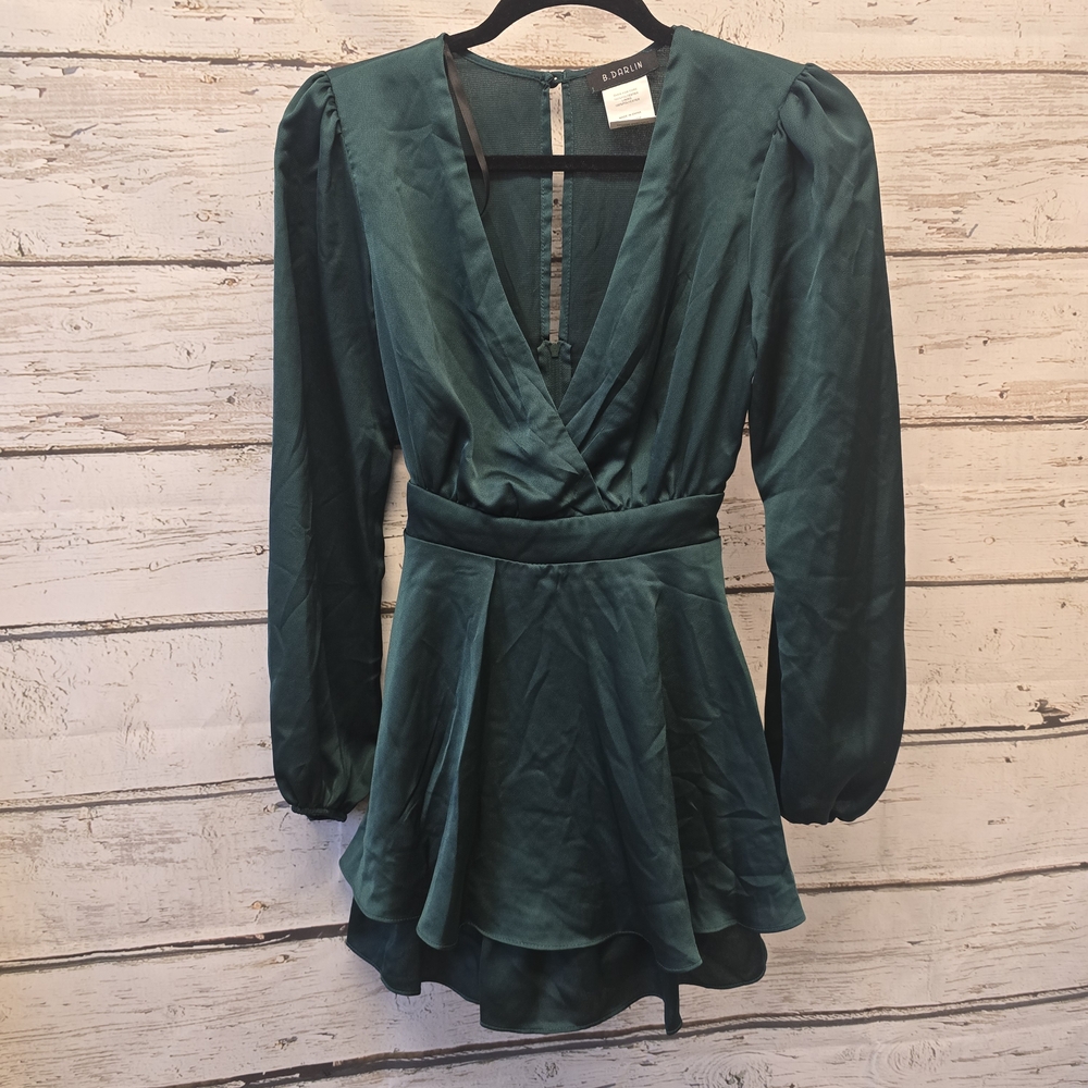 B Darlin Emerald Green Mini Dress Size 1/2